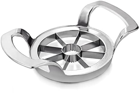 New Star Foodservice Heavy Duty Commercial Apple Corer and Divider, Silver, Powder Coating