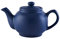 Price & Kensington Englische Teekanne für 2 Tassen, aus hochwertigem Steingut, Teekännchen matt blau, mikrowellen- und spülmaschinenfest, Vintage Teebereiter