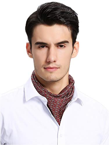 Prettystern Silkesbandana för män Silke Bandana halsduk 53 cm