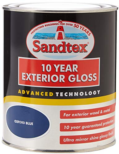 Sandtex Retail 10 Year Exterior Gloss Oxford Blue 0.75 L