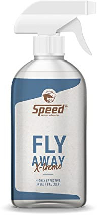 Speed Fly-Away X-Treme, Insektenschutz für Pferde, hochwirksam, wirkt langanhaltend, inklusive Zeckenformel, ohne Alkohol, geruchlos (0,5 l)