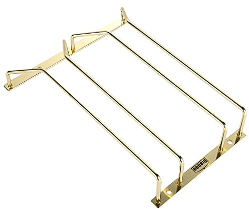 Dianoo Porte-verres à vin doré 27,5 cm, 1–3 rangées, fer robuste