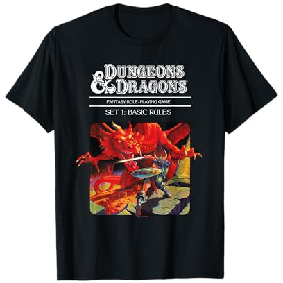 Dungeons & Dragons Vintage Basic Rules Cover Maglietta