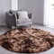 VOFUSHON Teppich Rund Hochflor Teppich Wohnzimmer Teppich Langflor Teppiche für Wohnzimmer flauschig Shaggy Schlafzimmer Bettvorleger Outdoor Carpet(Ø 100 cm Rund,braun)