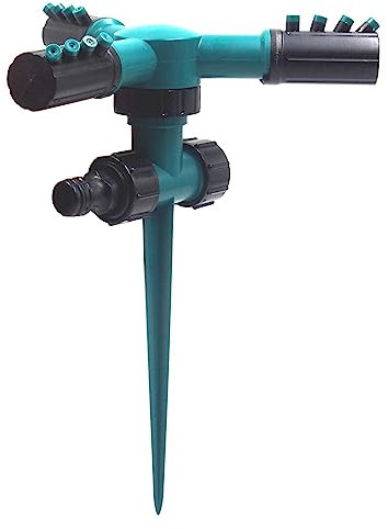 Irrigatore Giardino, Irrigatori da Giardino, Irrigatore a Battente, Regolabile a 360 ° Irrigazione Giardino Ideale per Giardini, Prati e Bordure, per irrigare aree fino a 530 m²