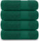 GC GAVENO CAVAILIA Handtücher für Badezimmer, 700 g/m², 4er-Set, ägyptische Baumwolle, Handtücher in Hotelqualität, maschinenwaschbar, grün, 50 x 85 cm
