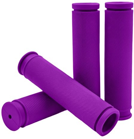 TIKBRO Poignées de Guidon de Vélo Confortables, Antidérapantes, 2 Paires en Caoutchouc pour VTT et BMX