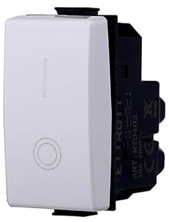 Interruttore bipolare 2P 16A compatibile Bticino Matix colore bianco