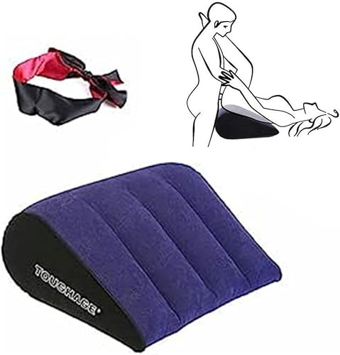 HINGTAO Coussin Gonflable Triangulaire 2024 Qui se Plie en Forme de pièce avec Un Ruban fxt24122668