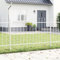 vidaXL Pulverbeschichtete Stahl-Außenzaunpaneele 170 X 3,5 X 130 cm Langlebige Metallbarriere Moderner Weißer Look Ideal Für Garten Oder Bereich Zaun Wetterfest Sichtschutz Sichere Fläche Rechteckig
