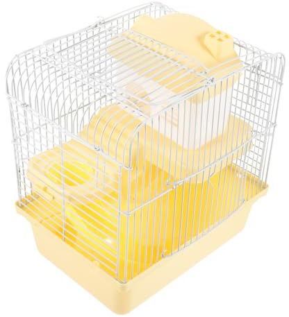 Toddmomy Casa para Hámster Jaula De Ratones Domésticos Grande De Dos Pisos Resistente Al