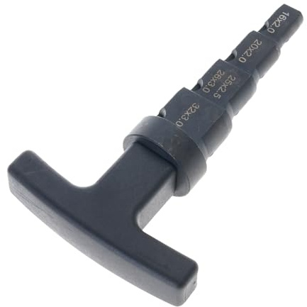 Herramienta de chaflán de desbarbado, removedor de rebabas de tubo, calibración multicapa, escariador 4 en 1, rotación de trinquete, tubo de aluminio, herramienta de biselado de tubos de aluminio