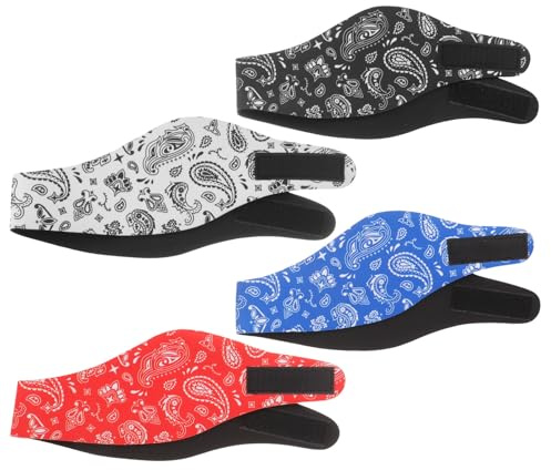 JHKNNK Diadema para Natación y Ducha Ajustable de Sbr para Hombres y Mujeres, 4 Piezas Cómodas para Proteger Orejas en Piscina y Lavado de Cabello