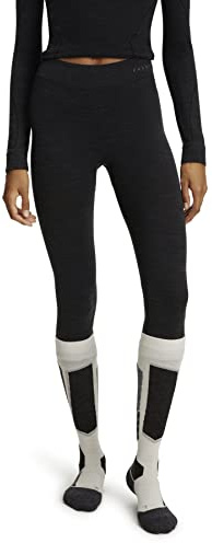 FALKE Women's Wool Tech. 3/4 Tights Base Layer Bottom, Thermal Breathable Quick Dry, 1 Pair