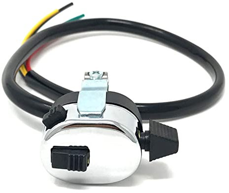 Moto Clacson & Alto/Basso Interruttore - Custom Lucas Replica - 7/8 22mm Manubrio