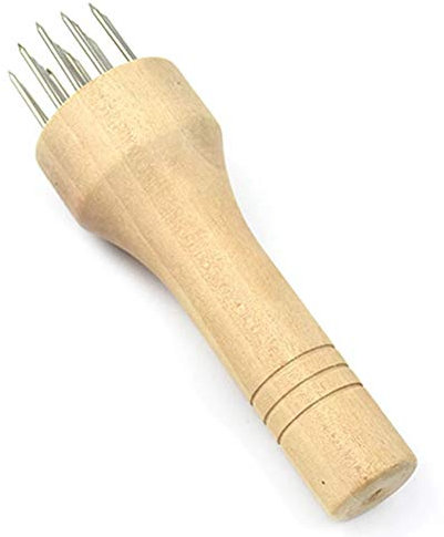 AMOYER Viande en Acier Inoxydable attendrisseur Mallet Bois poignée Viande Lames Needle Gadget Alimentaire Boeuf Porc Poulet Accessoires de Cuisine