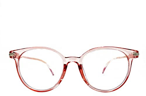 SMUG Blaulichtfilterbrille für Männer und Frauen | Computerbrille, Bildschirmbrille, Gaming-Brille mit Blaulichtfilter | Gegen Migräne und müde Augen, unterstützt die kognitive Funktion | Klar Rosa