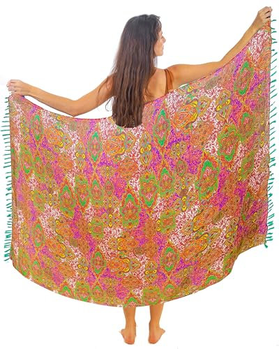 Mandala Life ART Pareo Tuch Groß Mit Quasten Baumwolle Strand Sarong Strandtuch Damen Wickeltuch Wickelrock Strandrock Tapisserie Wickeltuch Bikini Cover Up Tuch Für Badeanzug