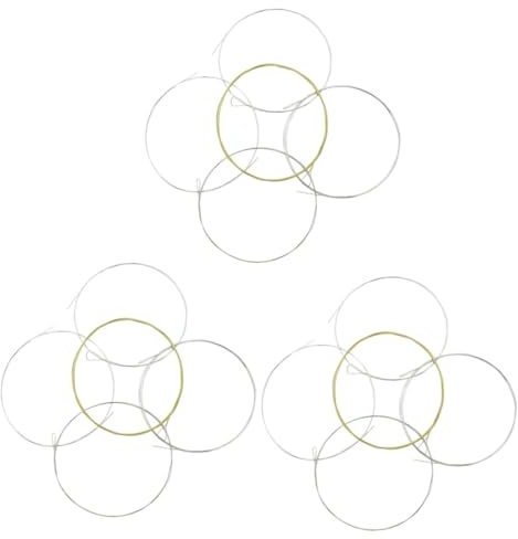 Toyvian 15 Stück Saiten Fünfsaitiges Banjo Saiten Banjo Zubehör Banjo Teile Banjo Instrumenten Zubehör Banjo Instrumenten Teile