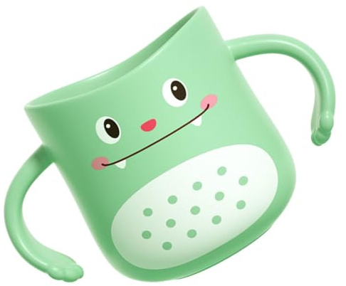 Milisten Gobelet à Brosse à Dents Dinosaure pour Garçon et Filles, en Plastique PP Incassable, Design Mignon, Facile à Manipuler, Salle de Bain Voyage