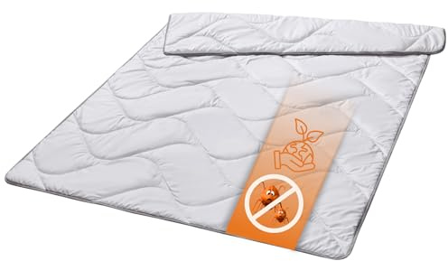 sleepling Bettdecke Silverplus 135x200 cm, Steppbett Anti Bakterien, Decke Made in EU, Ökotex 100, Waschbar 60 Grad, Steppdecke 100% feine Mikrofaser