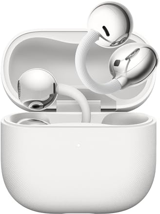 HUAWEI FreeClip 2 Auriculares Bluetooth Inalámbricos Audífonos Abiertos, Open Earbuds, Comodidad Todo el Día, Escucha Adaptativa Open-ear, hasta 38h Autonomía, iOS y Android, Garantía 42 Meses, Blanco