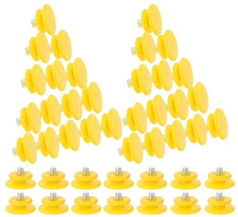 MUCKLILY Lot de 100 Crampons à Pointes en Acier Inoxydable Jaune Antidérapants pour Chaussures de Randonnée et Bottes Accessoires pour Neige et Glace Crampons de Remplacement pour