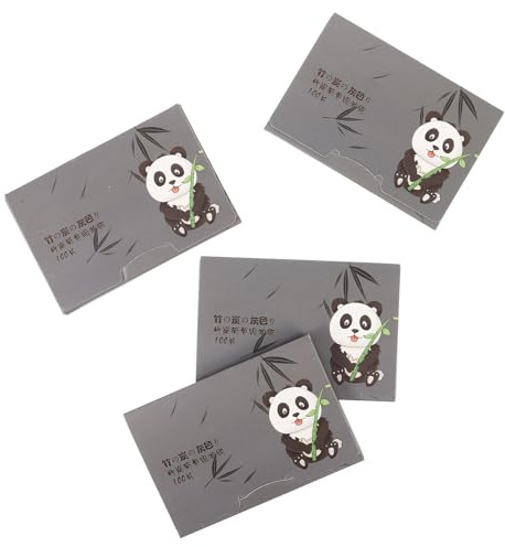Mikikit 1000pcs Face Oil Absorbing Paper Bamboo Charcoal Dual-Sided Sheets for Oil Control and Sweat Blocking, Facial Blotting Sheets for Oily Skin Care in Daily Use