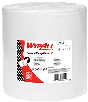 Wypall L10 Oberflächenwischpapier 7241 - Jumbo Xtra Wischerwischerrolle - 1 Rolle x 1.000 Weißpapierwischer