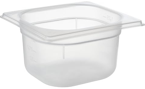 APS GN 1/6 - Contenitore in Polipropilene, 1,5 l, 17,6 x 16,2 cm, Altezza 10 cm