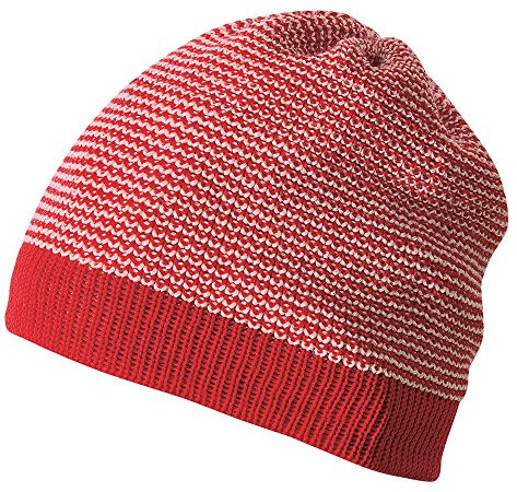 Disana Baby/Kinder Beanie Bio-Merinoschurwolle, Rot-Rose, Gr. 02 (46-50 cm)