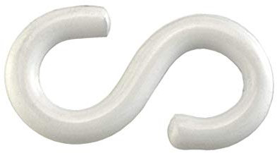 Masidef Plastificati Aperti S Ganci 4-Pezzi, 3.8 x 25 Taglia