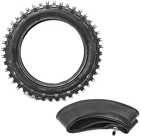 Pneu de moto, 3.00-12 80/100-12 ensemble de chambre à air de pneu en caoutchouc de moto convient pour Pit Dirt Bike M TR20