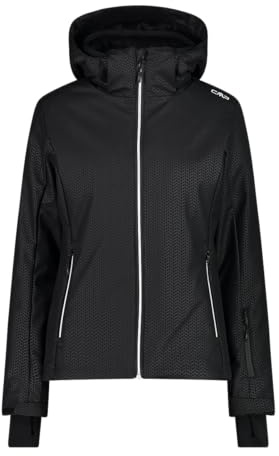 CMP - Giacca donna cappuccio zip, Nero, XS