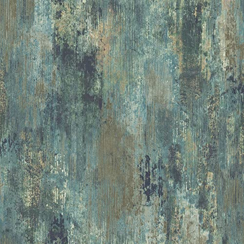 Grandeco Vincenzo Distressed Luxury Italian Plaster Green Wallpaper