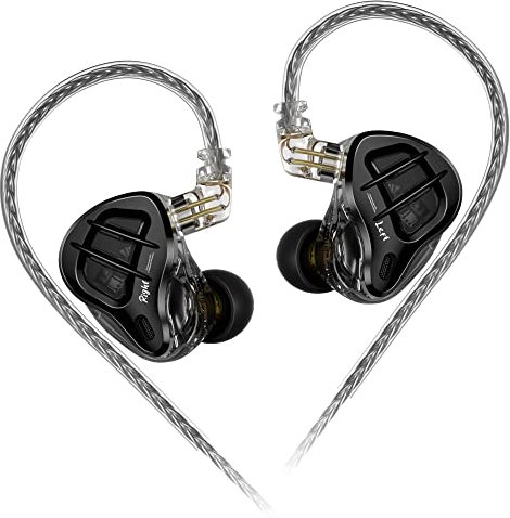 keephifi KZ ZAR KZ in Ear Monitor Auriculares intraurales 7BA + 1DD IEM Controladores híbridos Auriculares con Cable HiFi Baja supresión de Ruido en el oído Auriculares para músicos (sin micrófono)