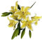 Bouquet di fiori di gigli artificiali a 3 artigli e 6 manici, decorazione per la casa, bouquet artificiale morbido (8)