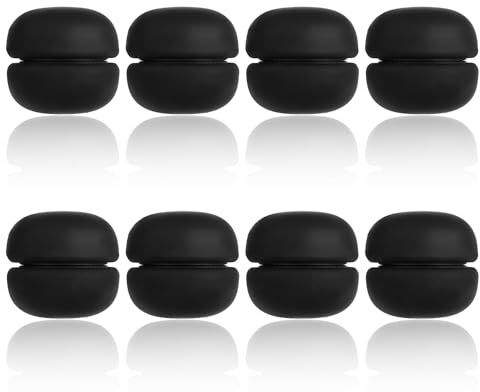 8pcs Magnetic Hijab Pins, Small Hijab Magnets Multi-Purpose No-Snag Scarf Clasp Pinless Brooch for Women Men Shawl Scarves Clothes (Black)