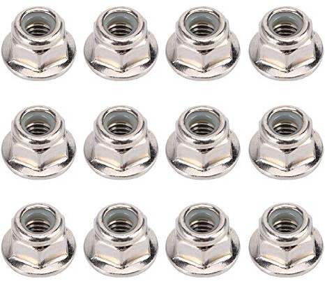 Écrou de Blocage de Roue RC de 4 Mm, 12 Pièces écrou Métallique Antidérapant pour Voiture Axial SCX10 1/10 RC, Léger et Doublure en Nylon, Haute Résistance, Résistance