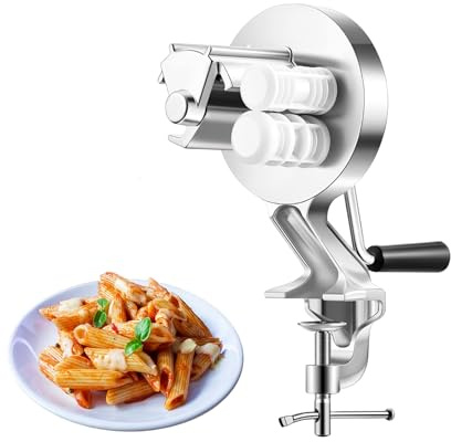 Pasta Noodle Maker Roller Machine: Cavatelli Pasta Maker, Pasta Maker, Stainless Steel Manual Noodle Roller Machine for Quick and Effortless Make Macaroni, Gnocchi, Pasta Seashells, Spaetzle Maker