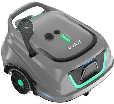 (2025 Upgrade) Robot Piscine WYBOT A1, Autonomie Jusqu'à 120 Minutes, Robot Piscine sans Fil avec Double Filtre, Robot Piscine Hors Sol pour des Surfaces Jusqu'à 100 m²(Vert Gris Clair)