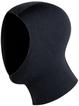 Milageto Tauchmütze, Neopren-Thermohaube für Neoprenanzüge, warme Winter-Tauchkappe, Kopfbedeckung zum Segeln, Baden, Speerfischen, Schwimmen für Erwachsene, 5 Mm für 53 bis 58
