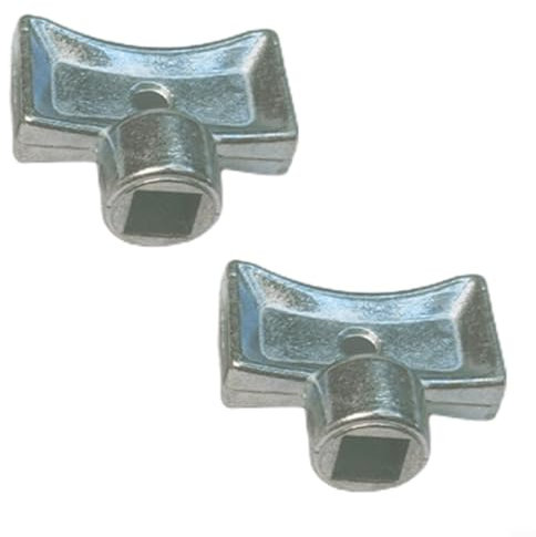 Llave de radiador de purga de aire con enchufe cuadrado de 5 x 5 mm para uso con válvulas de calefacción estándar (A)