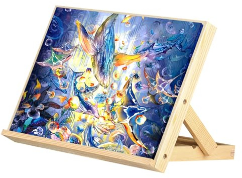 Planche à Dessin, Chevalet de Table Réglable pour Peinture, Chevalets en Bois de Table Pliable pour Artistes, Bureau, Portable, Dessin, Peinture, Croquis