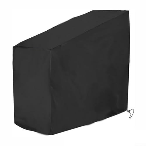 Copertura per cyclette da esterno, in tessuto Oxford 420D, impermeabile, antipolvere, resistente ai raggi UV, per attrezzature da palestra verticale, colore nero, 124 x 58 x 147 cm (420D)