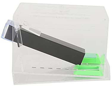 Fabater Stylo de Gardien de Grillons en Acrylique avec Tubes pour Nourrir Les Insectes, Boîte de Réservoir pour Reptiles avec Couvercle ventilé et Plateau à Excréments, Kit de Soins Contre Les