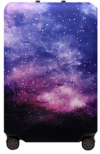 YianBestja tvättbart resebagage skydd elastisk resväska vagnskydd skydd för 45-82 cm bagage, Nebulosa, M, Modern