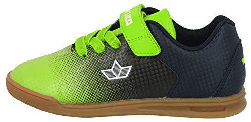 Lico Sambo VS Unisex Kinder Hallenturnschuh, Marine/ Lemon, 31 EU