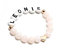 Babyarmband Armband Jade rose-gold Taufe Geburt Namensarmband Mädchen