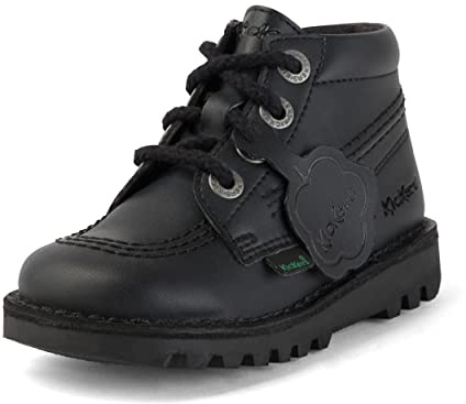 Kickers Bottines classiques unisexes avec fermeture éclair | Matériau à base de plantes | Extra confortables | Durabilité accrue | Qualité supérieure, Noir, 31 EU